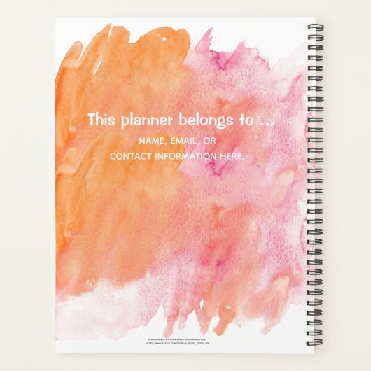 Tagesplaner - Hundebüt Planer (Rückseite)