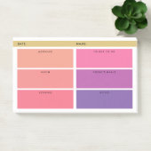 Tagesplaner in Rosa- und Lilatönen Post-it Klebezettel (Büro)
