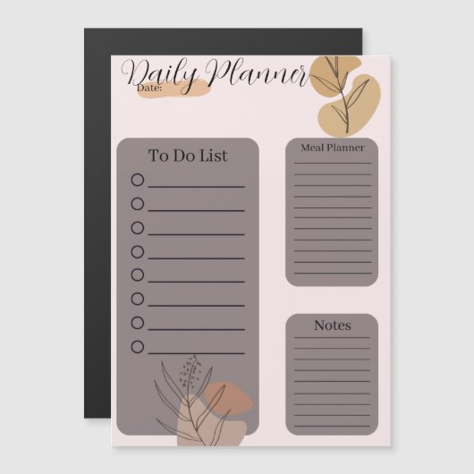 Tagesplaner Magnetkarte (Vorne/Hinten)