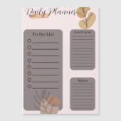 Tagesplaner Magnetkarte (Vorderseite)