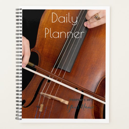Tagesplaner mit Cello Theme - HAMbWG Planer (Vorderseite)