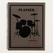 Tagesplaner mit Drummer Theme - HAMbWG Planer (Vorderseite)
