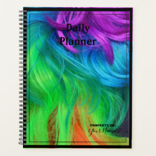 Tagesplaner mit farbigen Haar-Cover - HAMbWG Planer