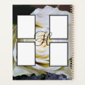Tagesplaner mit Monogram - White Rose Planer (Rückseite)