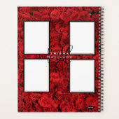 Tagesplaner mit Monogramm - Rote Rosen Planer (Rückseite)