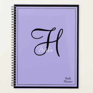 Tagesplaner mit Monogramm und EINEM Farbcover HAMb Planer