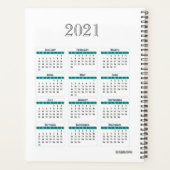 Tagesplaner mit Regenbogenfarbstreifen - HAMbWG Planer (Rückseite)