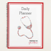 Tagesplaner mit Stethoscope Theme - HAMbWG Planer (Vorderseite)