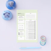 Tagesplaner mit Stimmungs- & Ziel-Tracker Flyer (Einzeln)