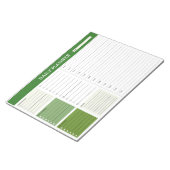 Tagesplaner mit Zeitplan Notepad Notizblock (angewinkelt)