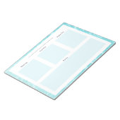 Tagesplaner Notepad - Summer-Themed Notizblock (angewinkelt)