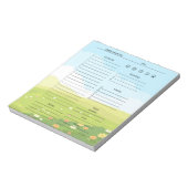 Tagesplaner Notizblock (Rotiert)