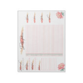 Tagesplaner Peach Rose, Tagesplan Notizblock (Rotiert)