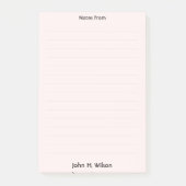 Tagesplaner Post-it Klebezettel (Vorderseite)