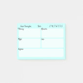 Tagesplaner Sky Blue Post-it Klebezettel (Vorderseite)