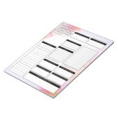 Tagesplaner undatet notizblock (angewinkelt)