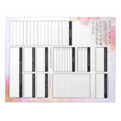 Tagesplaner undatet notizblock (Vorderseite)