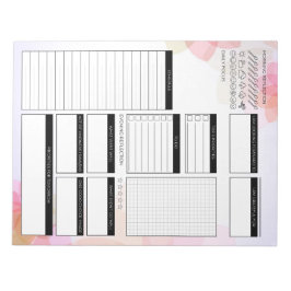 Tagesplaner undatet notizblock