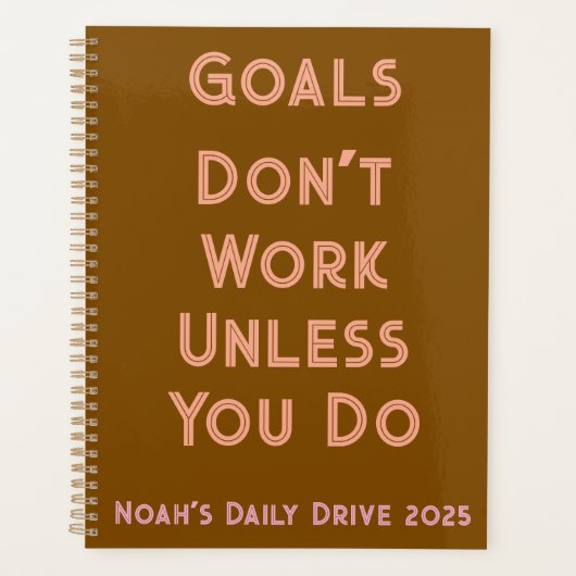 Tagesplaner - Ziele funktionieren nicht nach Maß Planer (Vorderseite)