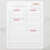 Tagesplanerseite Briefbogen (Vorderseite)