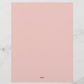 Tagesplanerseite Briefbogen (Rückseite)