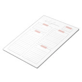 Tagesplanerseite Notizblock (angewinkelt)