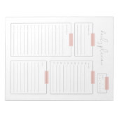 Tagesplanerseite Notizblock (Vorderseite)