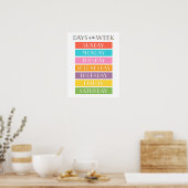 Tagesposter für den Unterricht Poster (Küche)