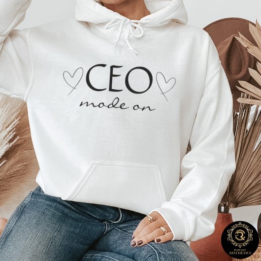 Tagespullover – CEO-Modus aktiviert Hoodie