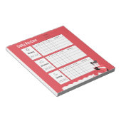 Tagesroutine-Diagramm Morgen Nachmittag Abend Notizblock (angewinkelt)