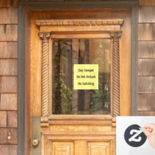 Tagesschläger stören keine Aufforderung Fensteraufkleber