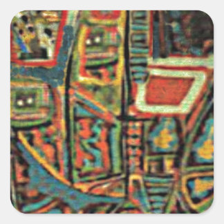 Tagesspaziergang Quadratischer Aufkleber