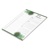 Tagesstundenplaner Notizblock (angewinkelt)