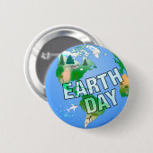 TagesTag der Erde Button (Vorne & Hinten)