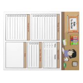 Tagesübersicht Notizblock (Vorderseite)