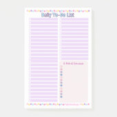 Tagesübersicht Post-it Klebezettel (Vorderseite)