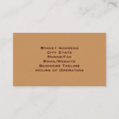 TagesWellness-Center-Geschäfts-Karte Visitenkarte (Rückseite)