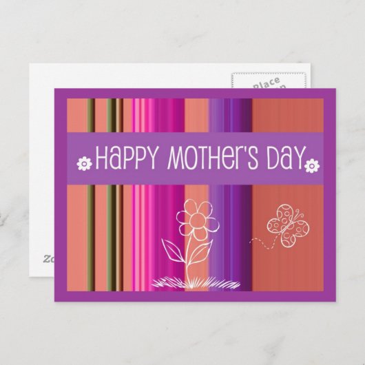 Tageszeichnungen der Mutter Postkarte (Vorne/Hinten)