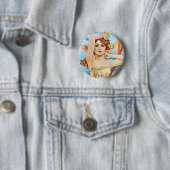 Tageszeit, Alphonse Mucha Button (Beispiel)