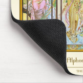 Tageszeit, Alphonse Mucha Mousepad (Ecke)