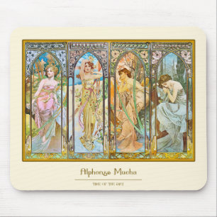 Tageszeit, Alphonse Mucha Mousepad