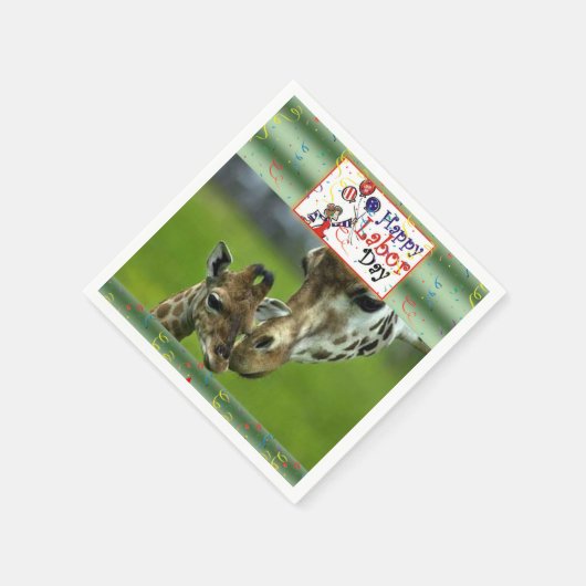 Tageszeitung Napkins Giraffe Serviette (Ecke)