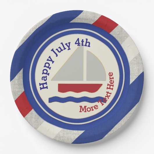 Tageszeitung "Nautic Independence Day" - Teller (Vorderseite)