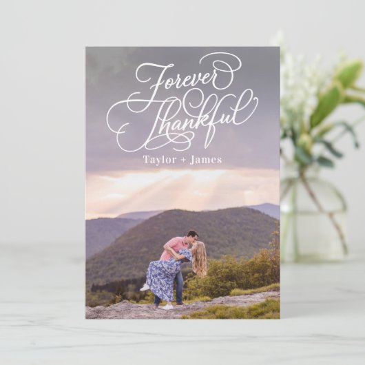 Tageszeitung "Special Day Flat" Dankeschön Karte (Stehend Vorderseite)