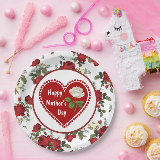 Tageszeitung "Tellers der Herzmuskelinnen" Pappteller (Party)