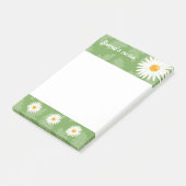 Tageszeitungen auf Grün mit benutzerdefiniertem Ti Post-it Klebezettel (angewinkelt)