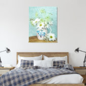 Tageszeitungen in Vintagem Pitcher Leinwanddruck (Insitu (Schlafzimmer))