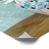 Tageszeitungen in Vintagem Pitcher Poster (Ecke)