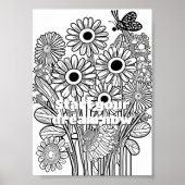 Tageszeitungen mit druckbarer Schmetterlingsfarbe Poster (Vorne)