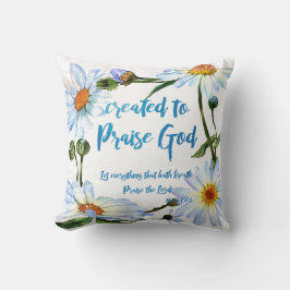 Tageszeitungen mit Schöpfung, um Gottes Zitat zu p Kissen